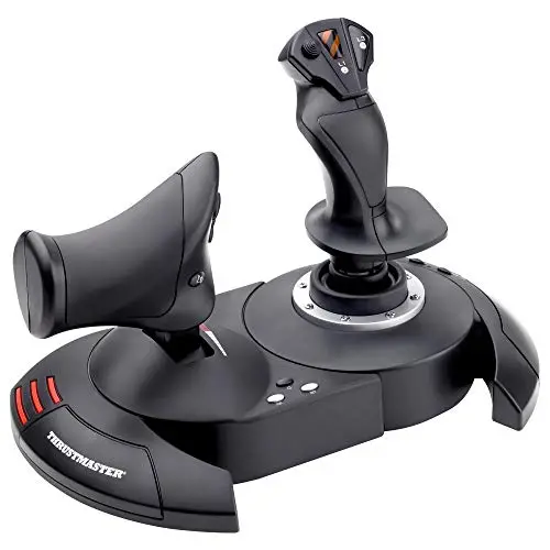 Thrustmaster T.Flight HOTAS X, Joystick und Schubhebel mit doppeltem Steuerrudersystem, Tasten und programmierbaren Achsen, Drehgriff, Trigger, PC/USB-kompatibel