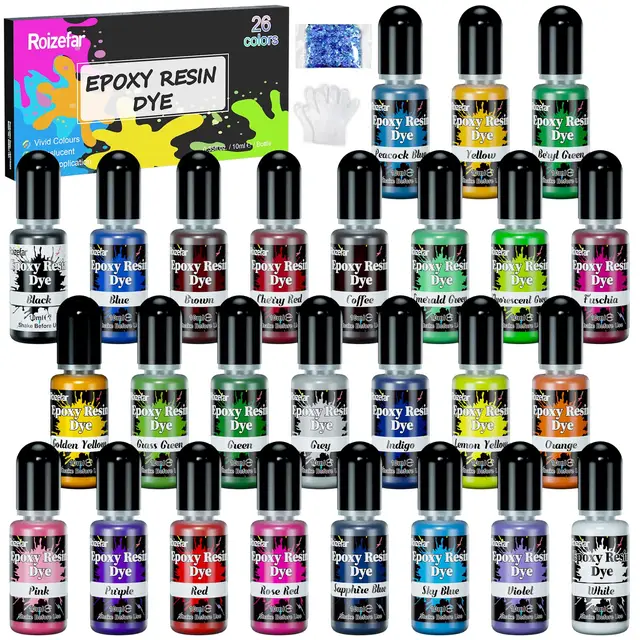 roizefar epoxidharz farbe set 26 farben