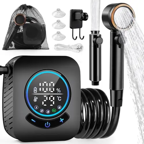 autopkio campingdusche tragbar 8000mah