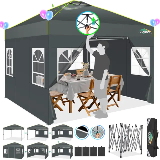 cobizi pavillon 3x3m wasserdicht