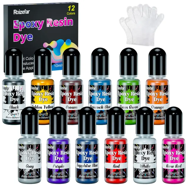 roizefar epoxidharz farbe 12 farben set