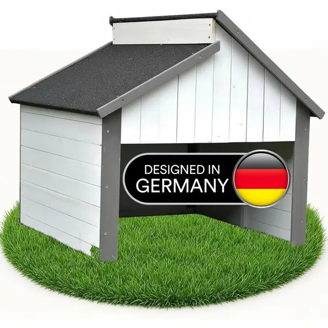 Melko Holzgarage für Mähroboter