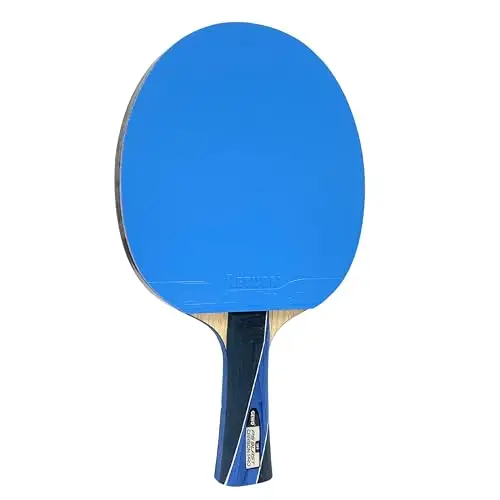 GEWO PS Blast Carbon Pro Tischtennisschläger - ITTF genehmigter Profi-Tischtennisschläger, Carbon-Schläger mit schnellem Belag GEWO Return Pro und hohen Rotationseigenschaften, konkav, 2,0mm Schwamm