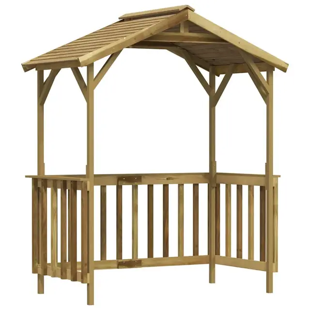 vidaXL Kiefernholz Grillpavillon