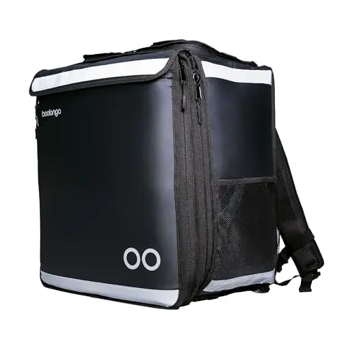 Telescopic Cubic 89L Isolierte Liefertasche erweiterbar & faltbar | Wasserdicht, Thermotasche für Pizza, Essen, Getränke | Reflektierend & strapazierfähig