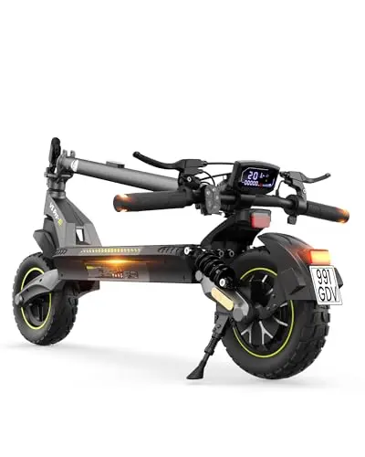 E Scooter mit Straßenzulassung,10 Zoll Elektroroller mit 12,5AH/15AH Batterie Max 70km Reichweite,Duales Bremssystem Und Doppelte Stoßdämpfung, E Roller für Erwachsene Pendeln und Geländefahrten