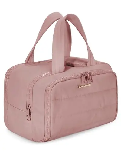 bagsmart kosmetiktasche dunkelpink