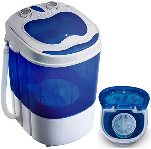 Steinborg Mini Waschmaschine mit Schleuder bis 3 kg, Toplader