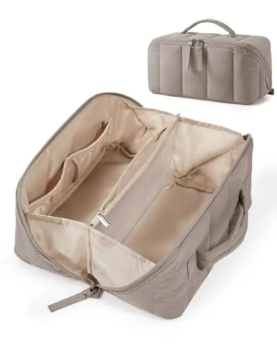 bagsmart kosmetiktasche kamel polyester