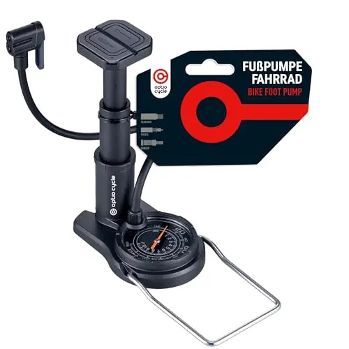 Optio Cycle Fahrrad-Standpumpe 160 PSI / 11 Bar