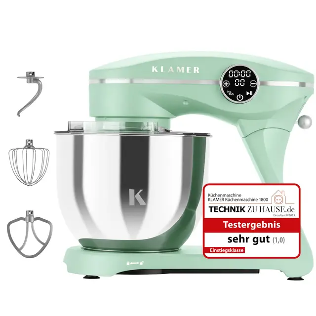 KLAMER 1800W Küchenmaschine