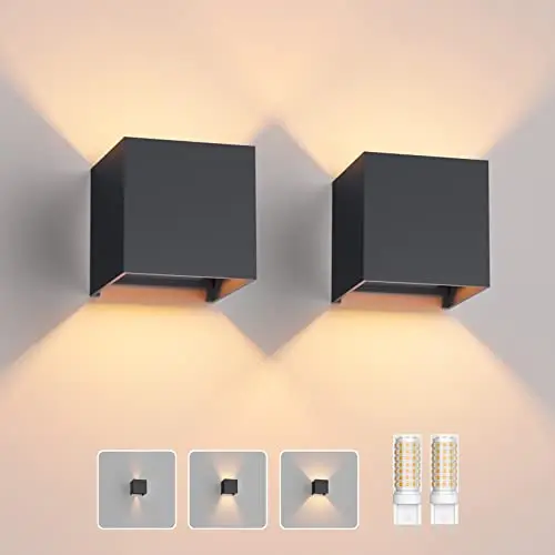 klighten g9 wandleuchte alu 2er set