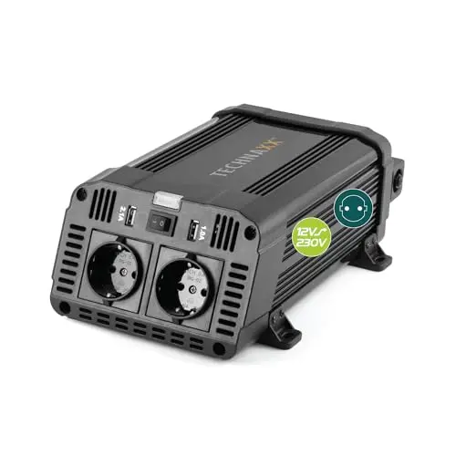 Technaxx TE-16 Spannungswandler 12V auf 230V 1200W