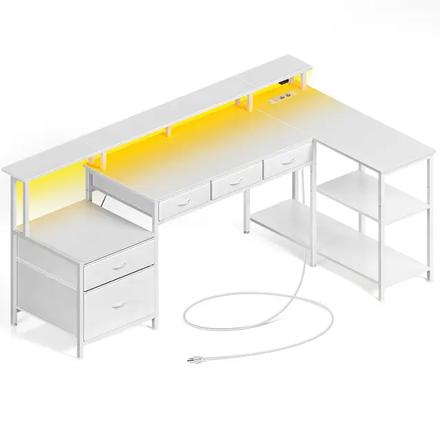 Rolanstar L-Schreibtisch 163cm Gaming
