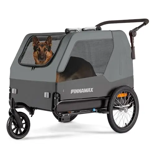 pinnamax hundeanhänger fahrrad 2-in-1
