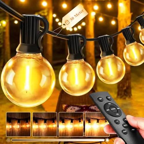 jeymorkey led lichterkette 30m außen