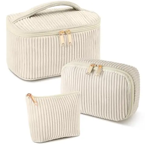 aucuu kosmetiktasche set 3-tlg beige
