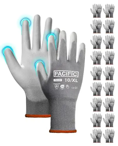 pacific 18 paar pu arbeitshandschuhe