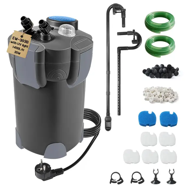 EXLECO Außenfilter Aquarium