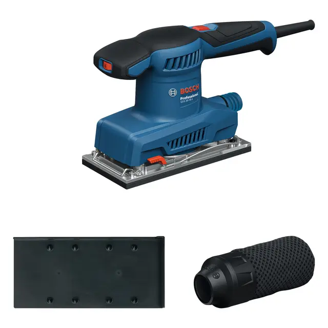 Bosch Professional kabelgebundener Schwingschleifer GSS 20-18 A (inkl. Staubbeutel, Schleifplatte)