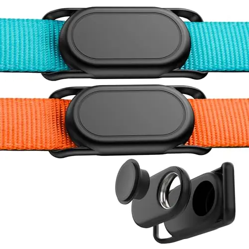 DDJ für Samsung Smart Tag 2 Hundehalsband Halter [2er-Pack], wasserdichte Silikon Hülle für Galaxy Smarttag2, GPS Tracker Hund Schutzhülle Anti-Verlust und Kratzfest, für Katze, Haustier