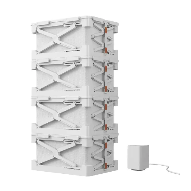 MAYIBOX Faltbare Vakuum-Aufbewahrungsbox mit Deckel 56 L 4er-Set