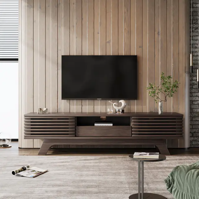 merax tv lowboard 150 cm vintage