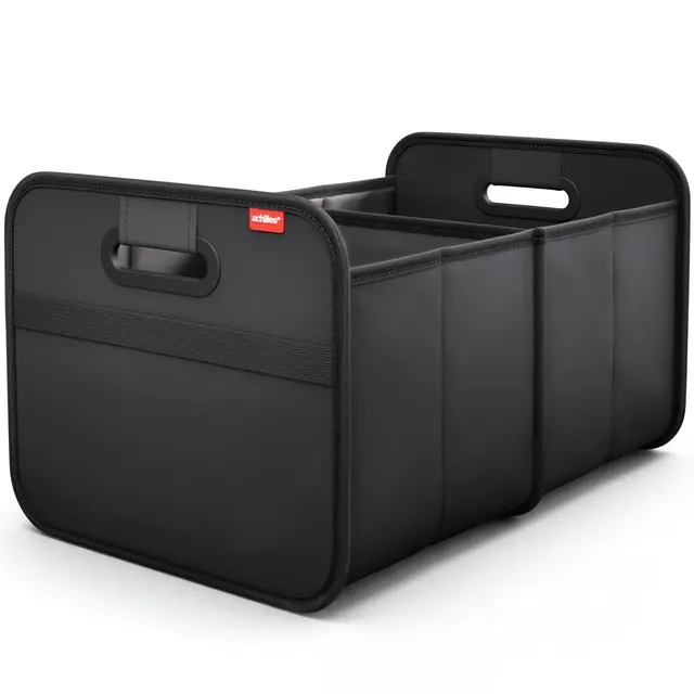 achilles Auto Kofferraum Organizer XL – Kofferraumtasche XL mit viel Stauraum – Geräumige & Pflegeleichte Faltbox – Auto Zubehör Innenraum Organizer – Stabiler Boden & Tragegriff – Schwarz