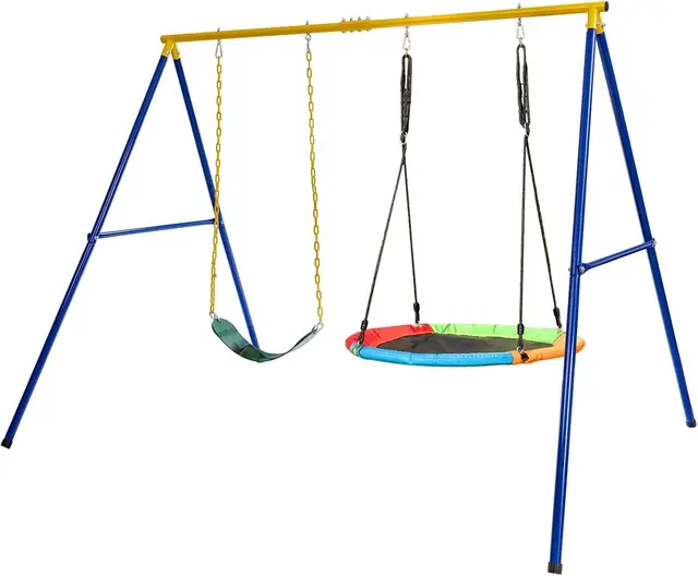 goplus schaukelgestell outdoor metall