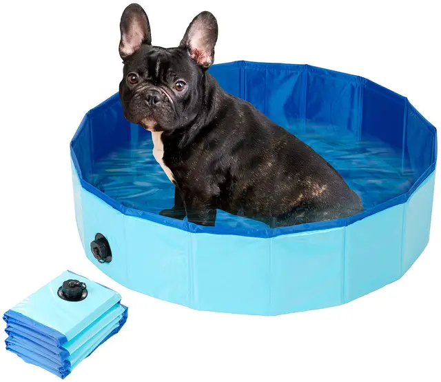 Sweetypet Faltbarer Hundepool mit Ablassventil 80 x 20 cm