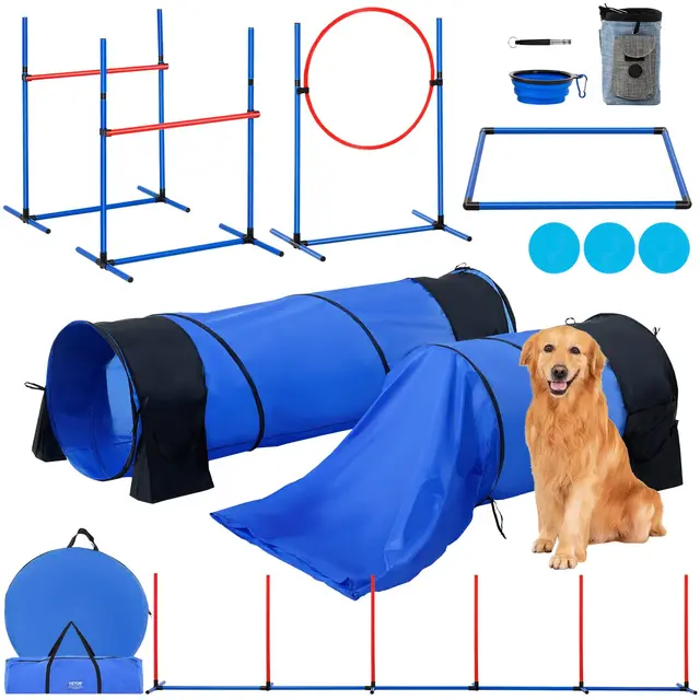 vevor agilität set hunde 7-teilig