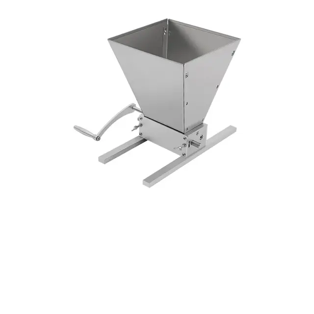 4L Manuelle Getreidemühle, Getreidequetsche, Malzmühle, Futtermühle, Edelstahl Verstellbare Grainmühle, Maismühle, Schrotmühle, mit Kurbelgriff, für Getreide, Mais, Gewürze, Kräuter, Kaffee
