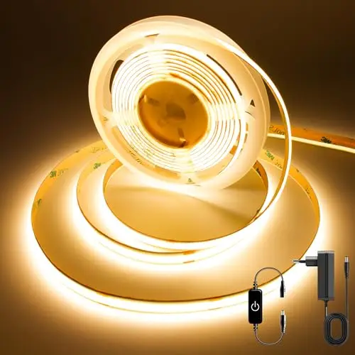 fuiqi cob led streifen 3m warmweiß