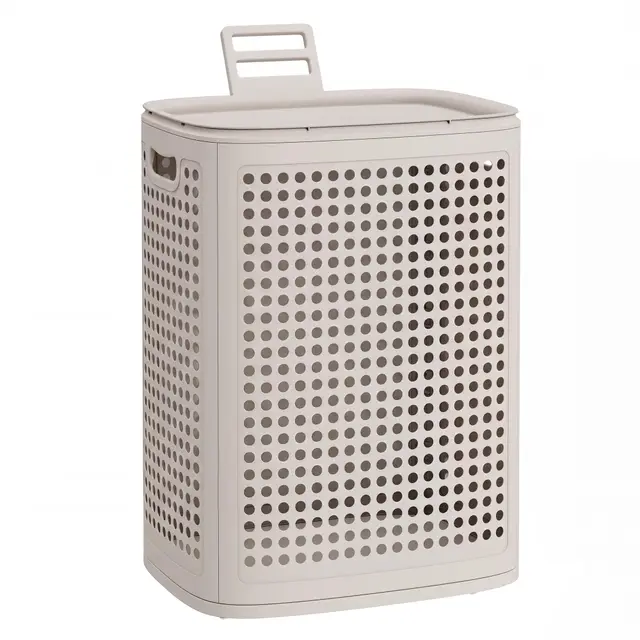 songmics wäschekorb 75l mit deckel