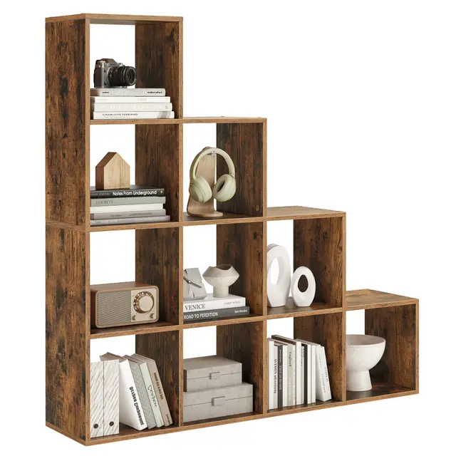 vasagle custos bücherregal 10 fächer