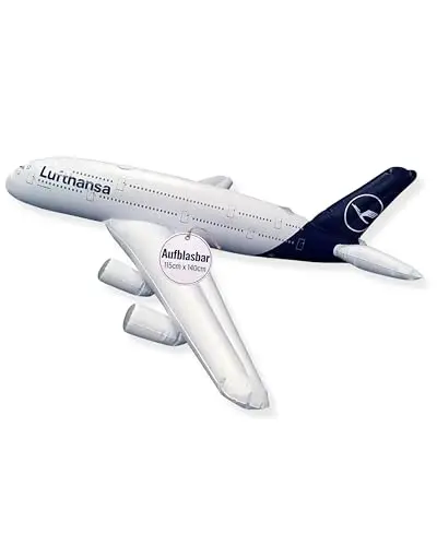 Limox Toys Aufblasbares Flugzeugmodell Airbus A380 Lufthansa Neue LACKIERUNG! A380 Lufthansa Inflatable Plane