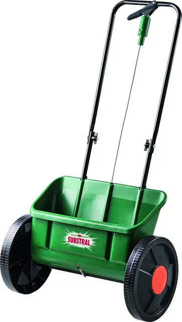 Substral EvenGreen Kastenstreuwagen Streuwagen mit großen Rädern zum Ausbringen von Dünger Samen Kalk und Sand 1 St.