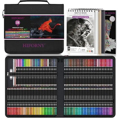HIFORNY 128-teiliges Buntstifte-Set