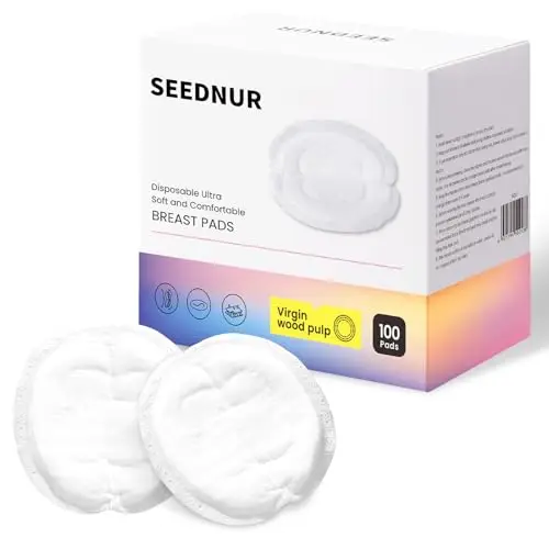 Einweg-Stilleinlagen, 100 Stück Einlagen zum Stillen - 1mm Ultradünn - Extra Saugstarke - Ultra-atmungsaktive - Einzelverpackung - Auslaufsicher Breast Pads für Stillende Mütter