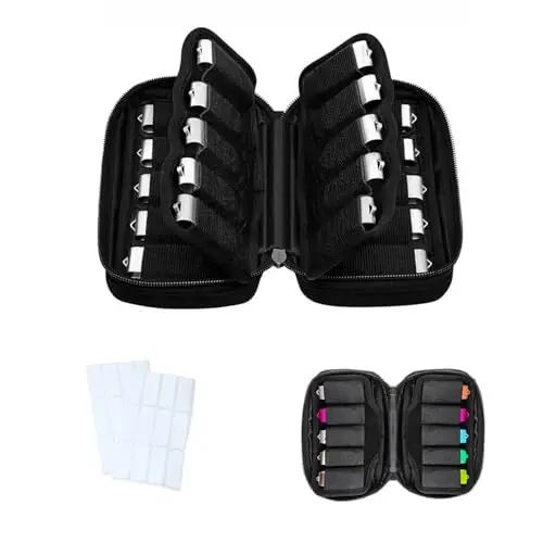 Aufbewahrungstasche für USB-Sticks, Schwarze Aufbewahrungsbox mit 20 Fächern für USB-Speicher/USB-Flash-Laufwerk/Datenträger, Kompakt, Tragbar, Schützend, Staubdicht und Scratch-Resistant
