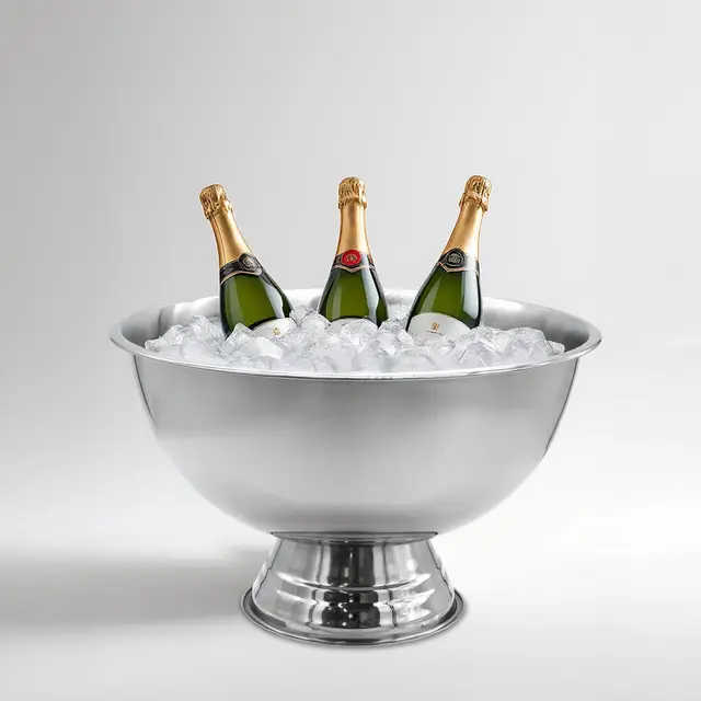 spetebo edelstahl champagnerschale 40 cm