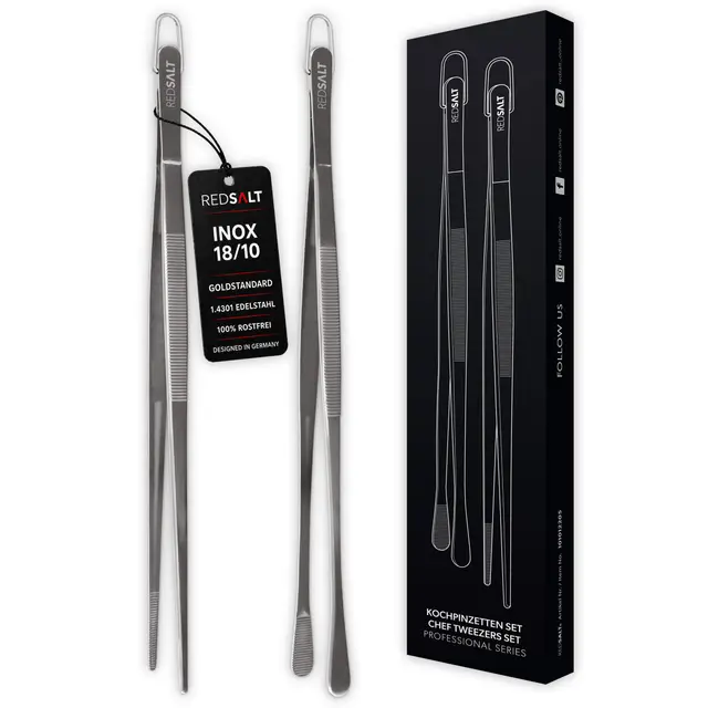 redsalt premium kochpinzetten set 30cm