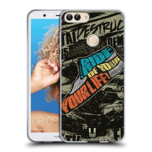 Head Case Designs The Sole Motivation Live BMX Soft Gel Hülle für Huawei P Smart/Enjoy 7S