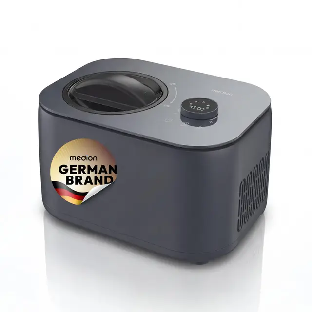 MEDION Eismaschine MD 100116 mit Kompressor, 1 Liter
