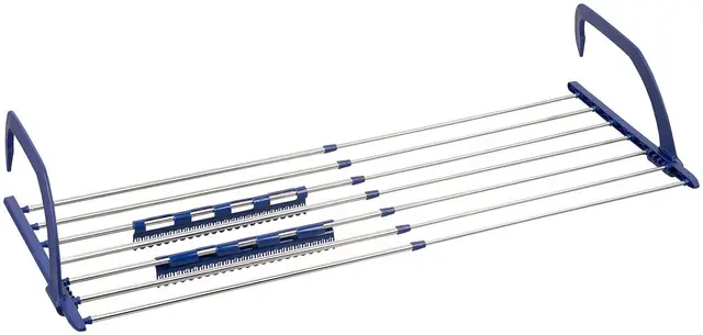 PEARL Wäscheständer: Premium-Teleskop-Wäschetrockner f. Heizkörper & Balkon, 4 m ausziehbar (Balkonwäschetrockner, Wäschetrockner Balkongeländer, Shirt)