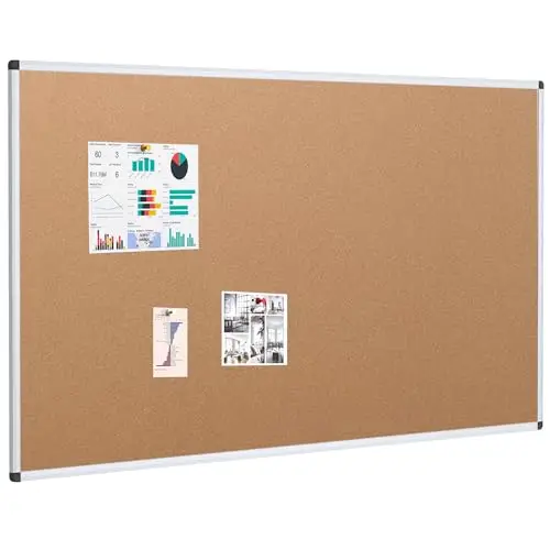 viz-pro pinnwand korktafel alurahmen
