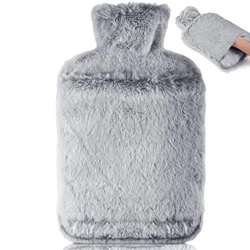 bolei wärmflasche 2l grau mit bezug