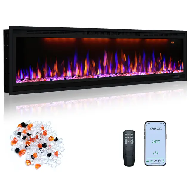 oxhark flame einbaukamin 158cm
