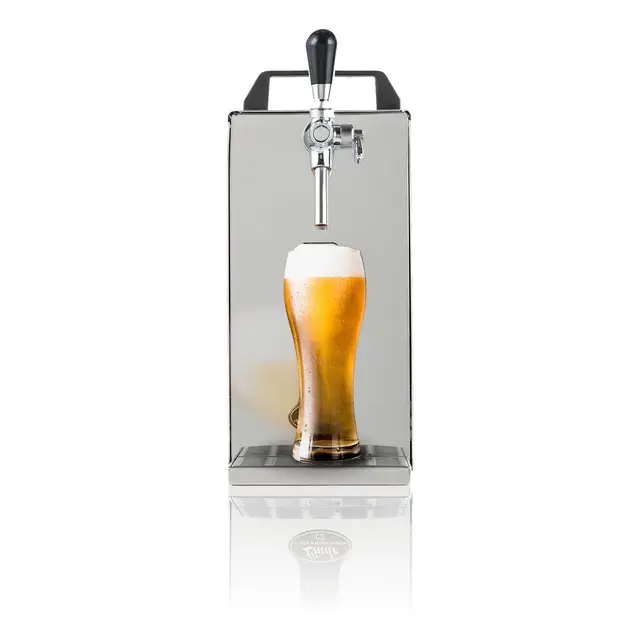 Zapfanlage, Durchlaufkühler Bier, Pygmy 25/K mit Membranpumpe, Bierzapfanlage, Fassbier-Zapfanlage, 1-leitig, 35 Liter/h, Durchlaufkühler Bierzapfanlage, Green Line