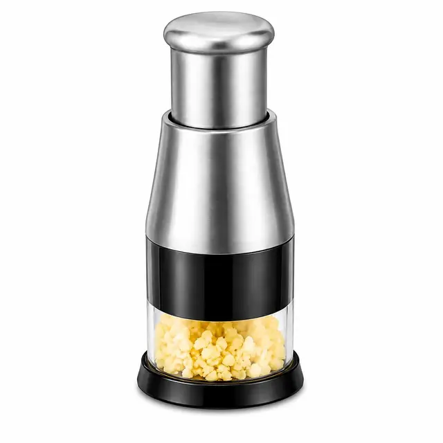 Gepresster Knoblauchhacker - Gepresstes Knoblauchhacker - Knoblauch Brecher - Knoblauchpresse - Knoblauch Stampfer - Manuelle Zerkleinerer, 16x5,8xCM